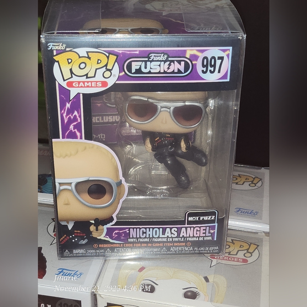 Funko Fusion Nicholas Angel #997 (Hot Fuzz) With Protector